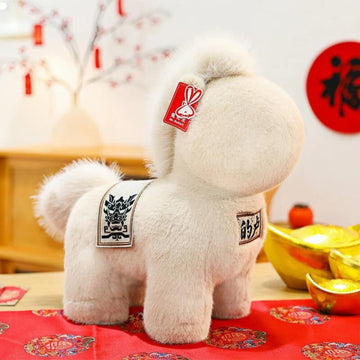 LXYUNKJ 2026 Year of The Horse Stuffed Animals Plush Soft Plushie Toys - Mascot Doll Toys Zodiac Decor, Super Cute Plush Soft Toy for Adults, Kids