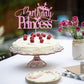 Dcokska Birthday Princess Cake Topper, Pink, Glitter Crown-
