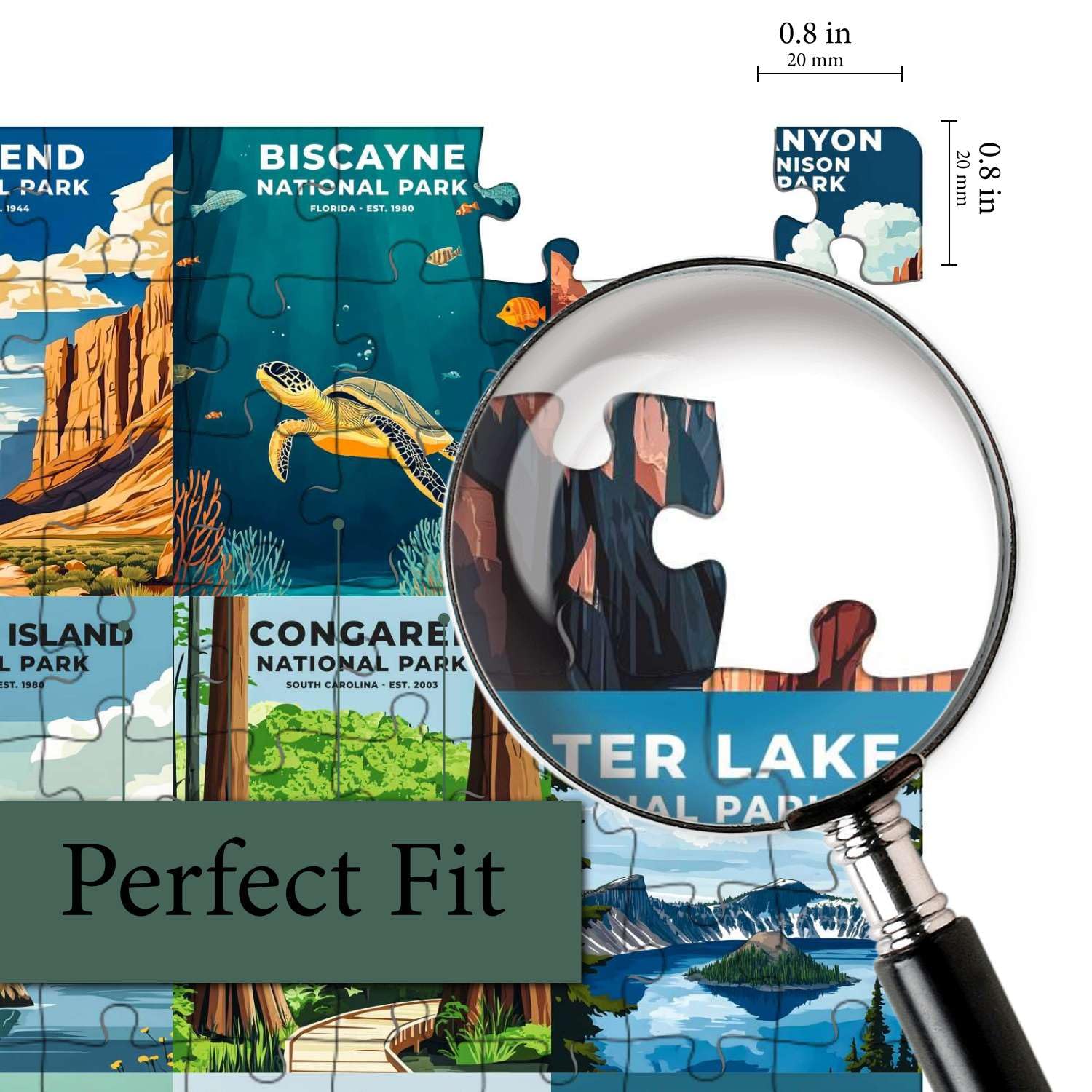 Jigsaw Puzzles for Adults 500 Pieces - Challenging Colorful and Unique with Large Poster - Letters on Back - AI Art - Rompecabezas para Adultos