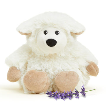 warmies Junior Microwavable & Weighted Stuffed Animals, Sheep - Heated Stuffed Animal for Warmth & Comfort - Lavender Scented Microwavable Plush
