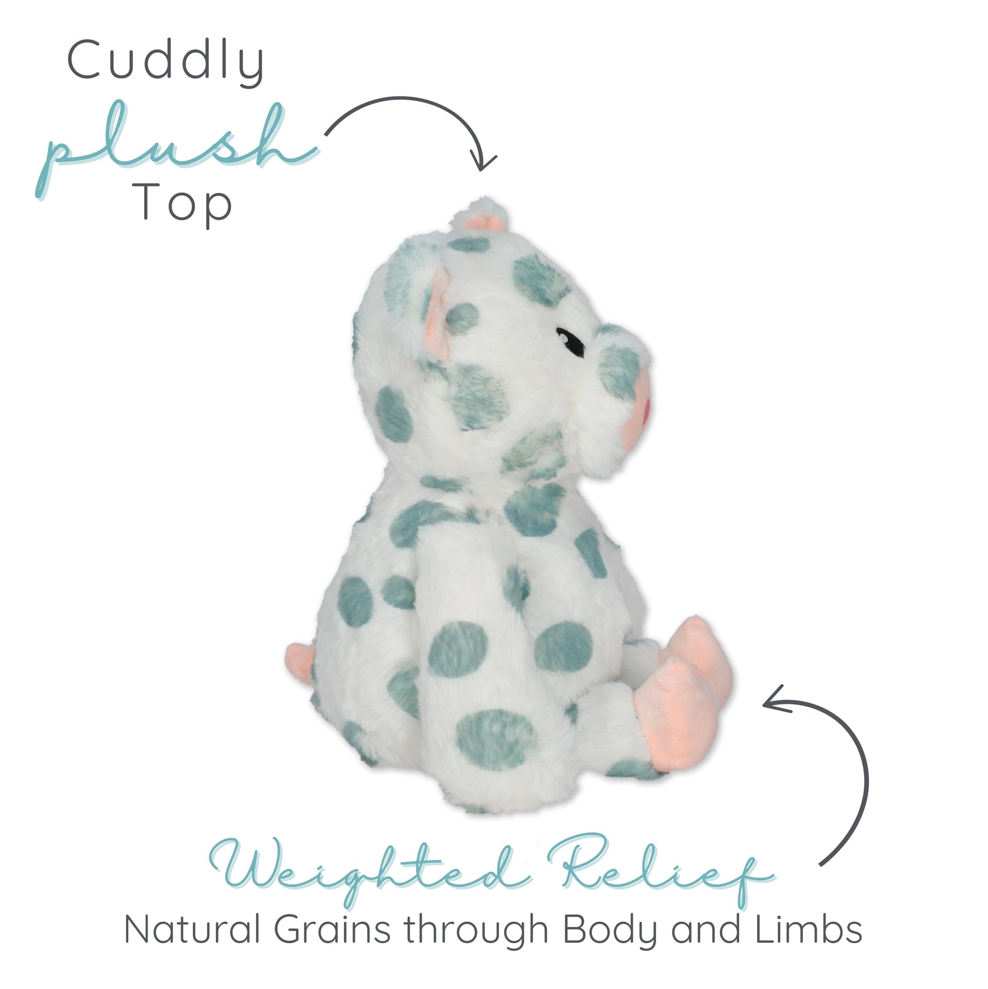 Pig - Microwavable & Weighted Plush Stuffed Animal - Heated Plushie for Warmth - Cute, Soft, Cozy Toy for Adults & Children (Boys, Girls, & Toddlers)