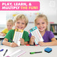SCRIBBLEDO Dry Erase Multiplication Flash Cards Math 0-12 2nd 3rd 4th Grade Math Flash Cards Reusable Wipe Clean Double-Sided Multiplication