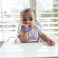 Dr. Brown's Flexees Friends Purple Octopus, Soft 100% Silicone Baby Teether, BPA Free, 3m+
