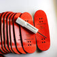 NOAHWOOD Fingerboards Parts Professional Prince II Trucks (34mm) + Update Self-Locking Nuts (Yellow)