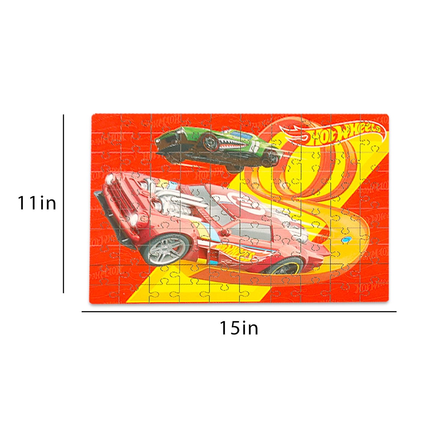 Hot Wheels Jigsaw Puzzles for Kids, Ages 3-5- 2 Pack Bundle