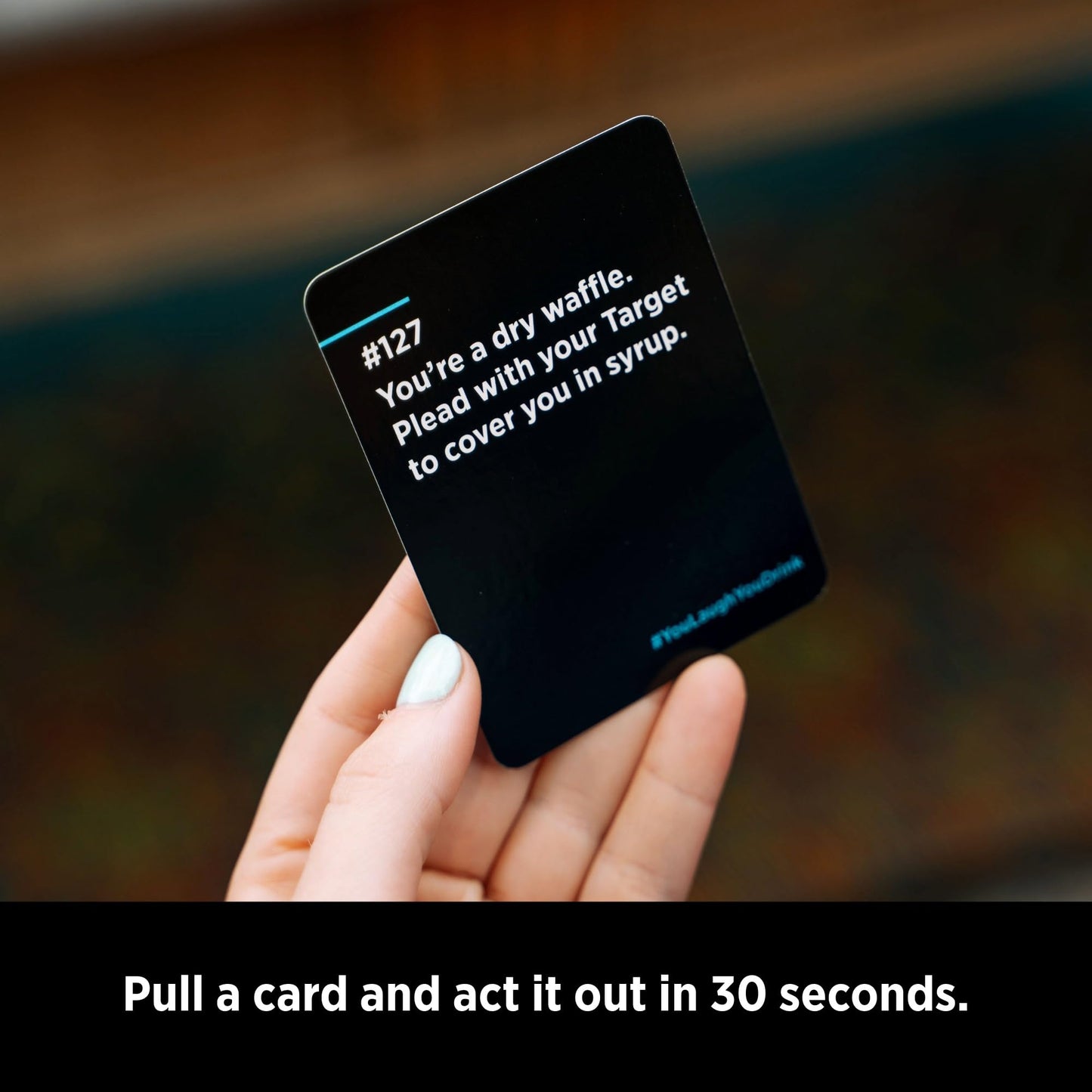 DSS Games You Laugh You Drink for People Who Can’t Keep A Straight Face [Try Not to Laugh Cards | Party Game for Adults | 150 Fun Prompt Cards