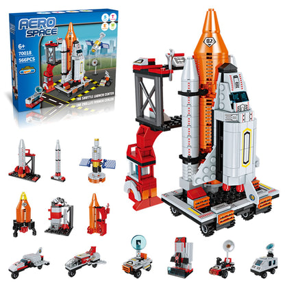 AESGOGO STEM Space Toys for 6 7 8 9 10 11 12 Year Old Boys Girls, Space Shuttle Rocket Launch Center Building Sets Toy Kits, Best Gifts for Kids Ages