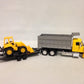 1:43 Scale International Lonestar Dump Truck W/ Wheel Loader