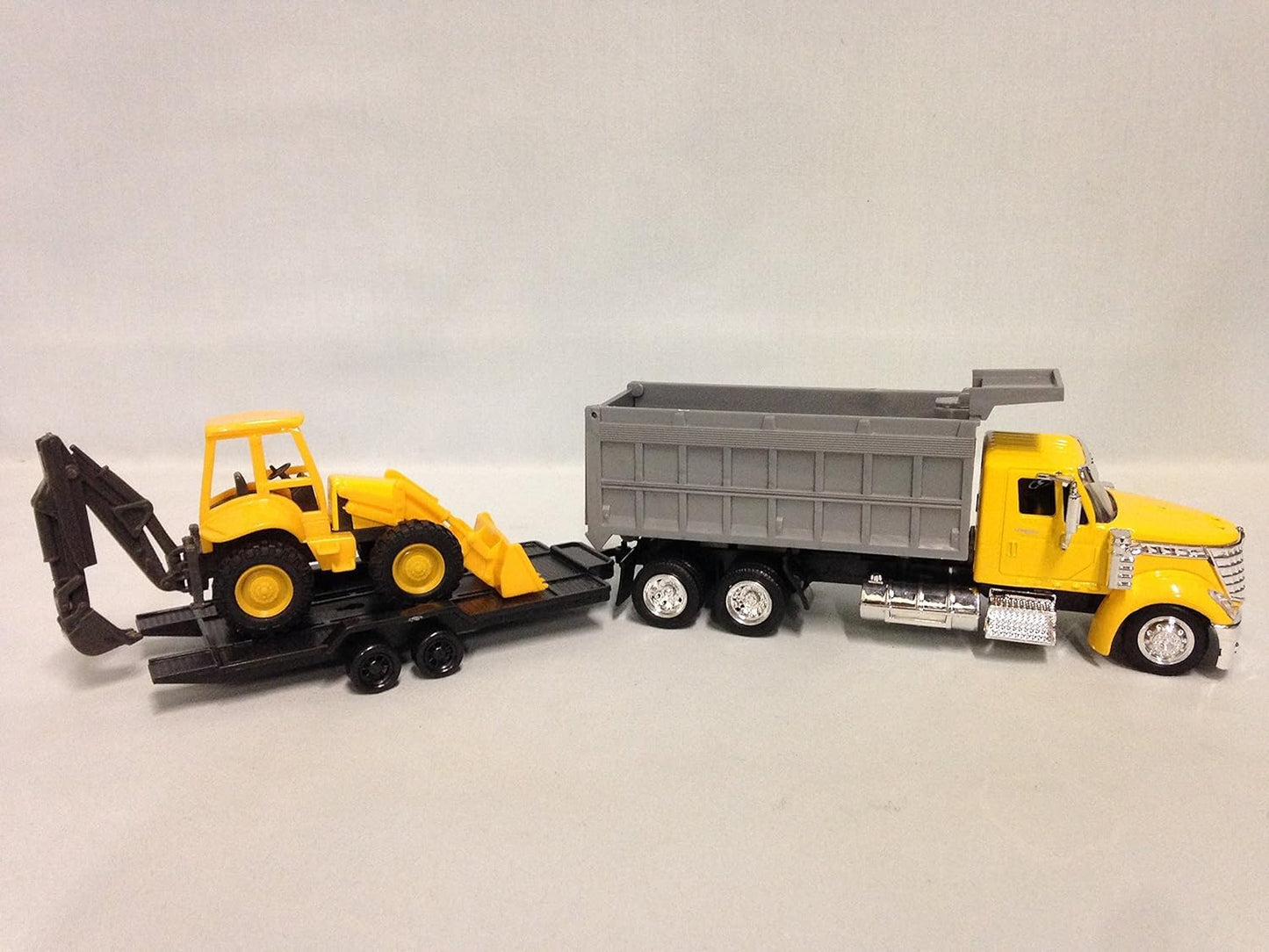 1:43 Scale International Lonestar Dump Truck W/ Wheel Loader