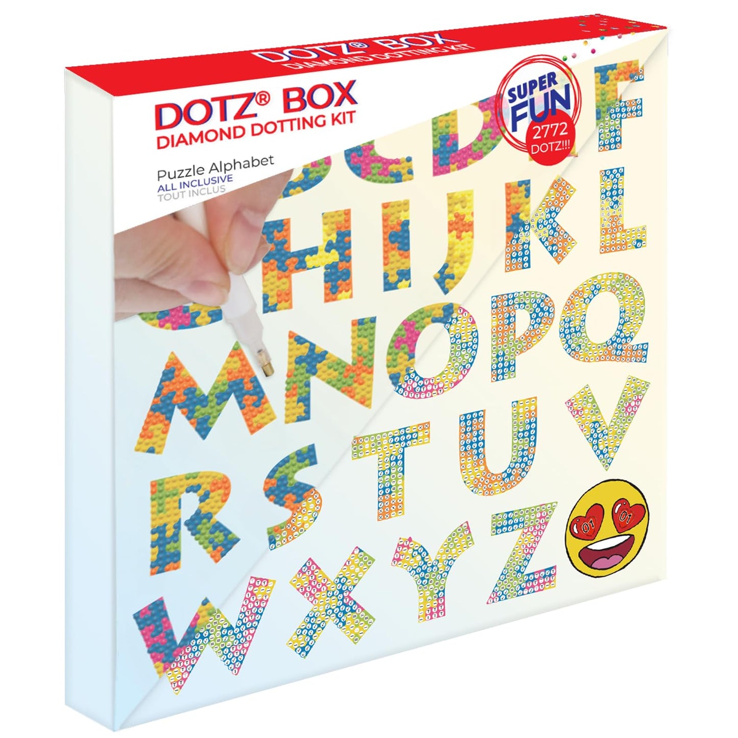 DIAMOND DOTZ Puzzle Alphabet Diamond Painting Kits for Adults - Diamond Art Kits a Relaxing Creative Craft Kit with Dotz Gems 11x11