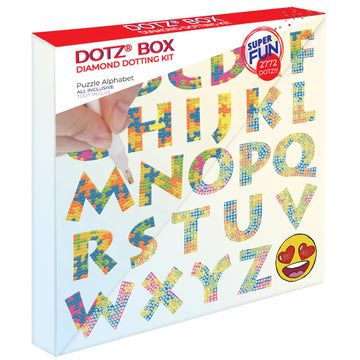 DIAMOND DOTZ Puzzle Alphabet Diamond Painting Kits for Adults - Diamond Art Kits a Relaxing Creative Craft Kit with Dotz Gems 11x11