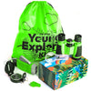HQ 4KIDS BY: WE 4U - Outdoor Adventure Kit for Kids: Binoculars, Compass, Magnifying Glass & Flashlight. 3-12 Year Old Boys & Girls (Green) (Green)