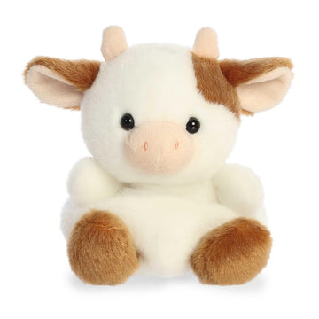 Aurora® Adorable Palm Pals™ Caroline Brown Cow Stuffed Animal - Fun Collectible Plush for Kids and Adult Collectors - Perfect for Decorating Rooms