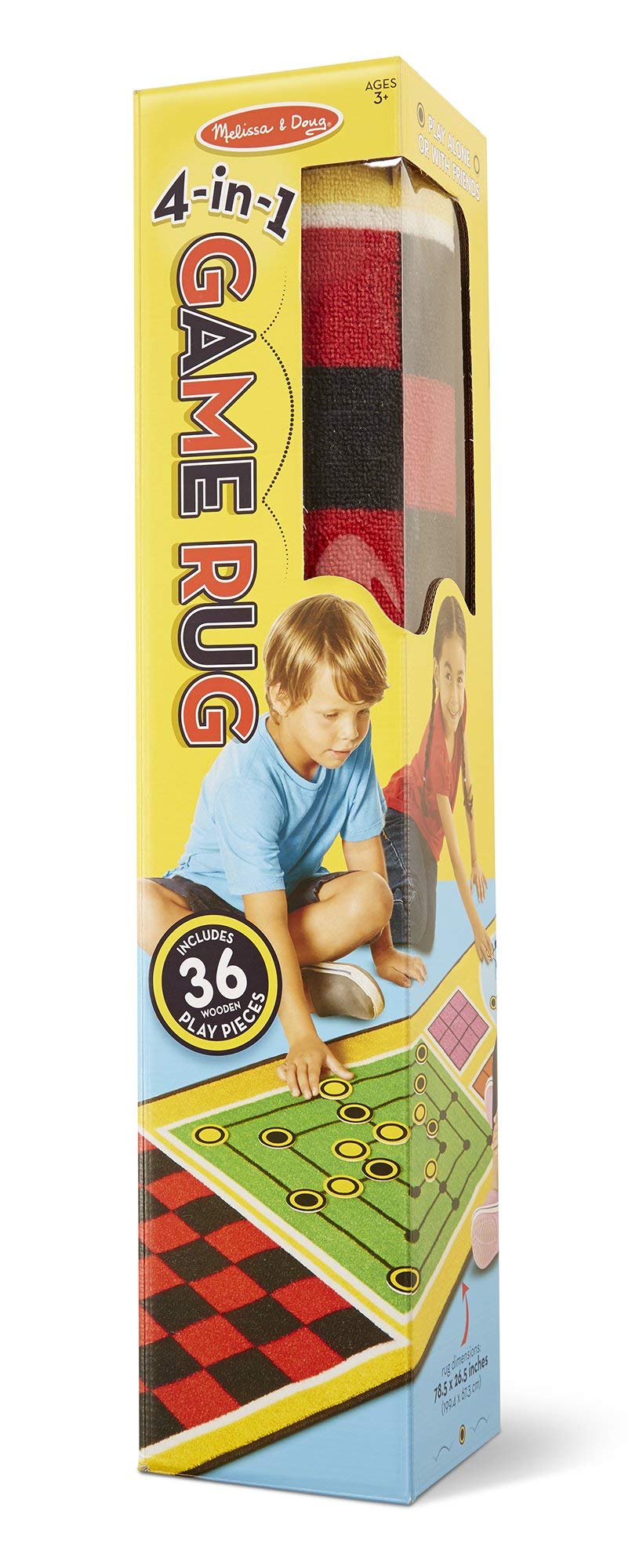 Melissa & Doug 4-in-1 Game Rug