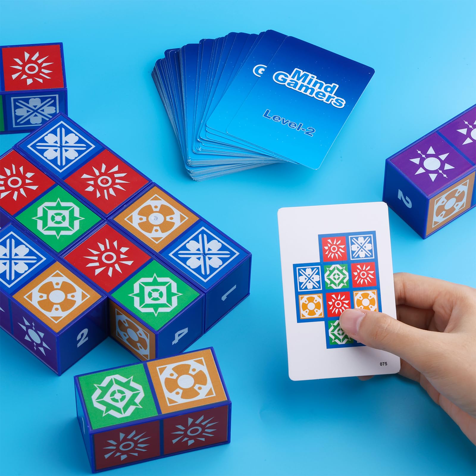 Puzzle Matching Games, Block Puzzle Games, Visual Recognition Matching Board Game, Family Night Board Game to Develop Kids Problem Solving Skills