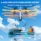 Toileum RC Plane, 2.4Ghz Remote Control Airplane with 3 Batteries & 6-axis Gyro Stabilizer, 2 Channel RTF PT-17 RC Toy, Easy to Fly for Beginners Kids