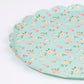 Meri Meri Floral Paper Plates (Pack of 8), Floral Disposable Plates for Party, Scalloped Edge, 2 Sizes (Dinner and Side)