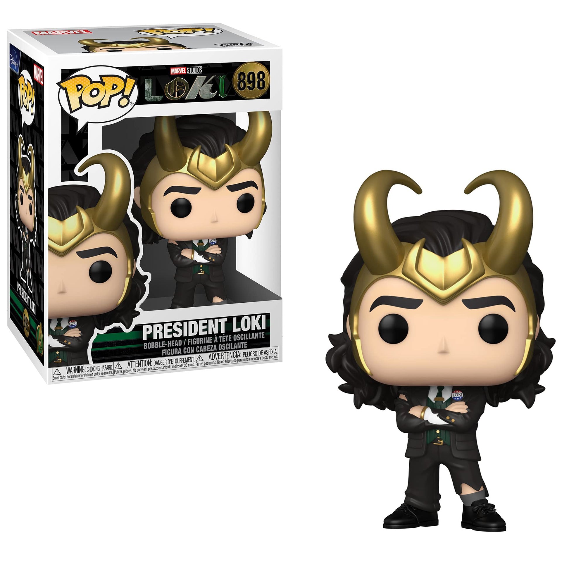 Funko Marvel: POP! Loki Collectors Set 2 - Mobius, President Loki, Ravonna Renslayer with Miss Minutes, Collectors Item, Figures Stand 3.75" Tall