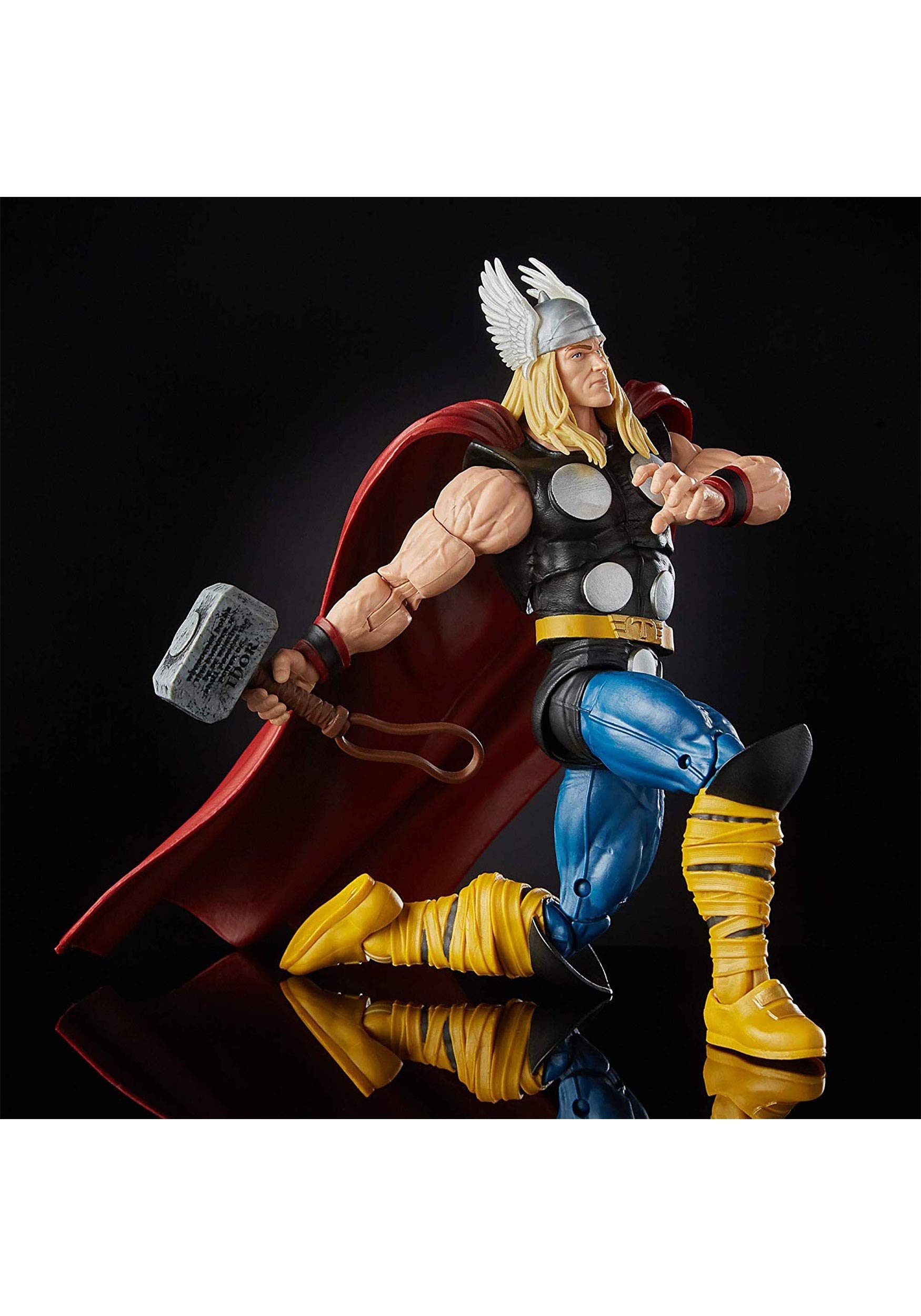 Marvel Comics 80th Anniversary Legends Series 6"-Scale Vintage Comic-Inspired Thor Collectible Action Figure, Brown, Ages 4 and up
