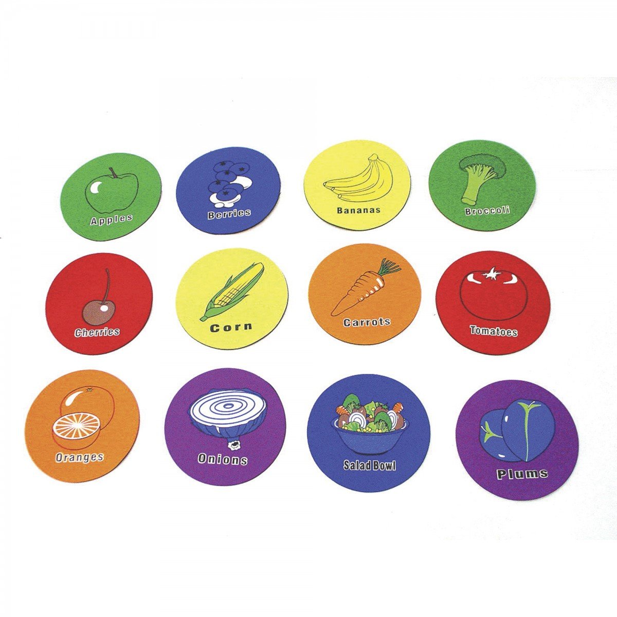 American Educational Products Fruit Spot Markers, Set of 12
