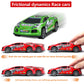 ZOHANINDL 7 inch Friction Power Car Toys Set, Push and Go Pull Back Trucks Wind up Race Car 3 Pack Suitable for Toddlers 3 4 5 6 7 Year Old Kids Toys