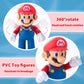 Mario Figures 6 Pack Mario Bros Toys Set Eco-Friendly PVC Mario Action Figures Gift for Kids Ages 3+, Movie Fans, Collector (4-6 Inch)
