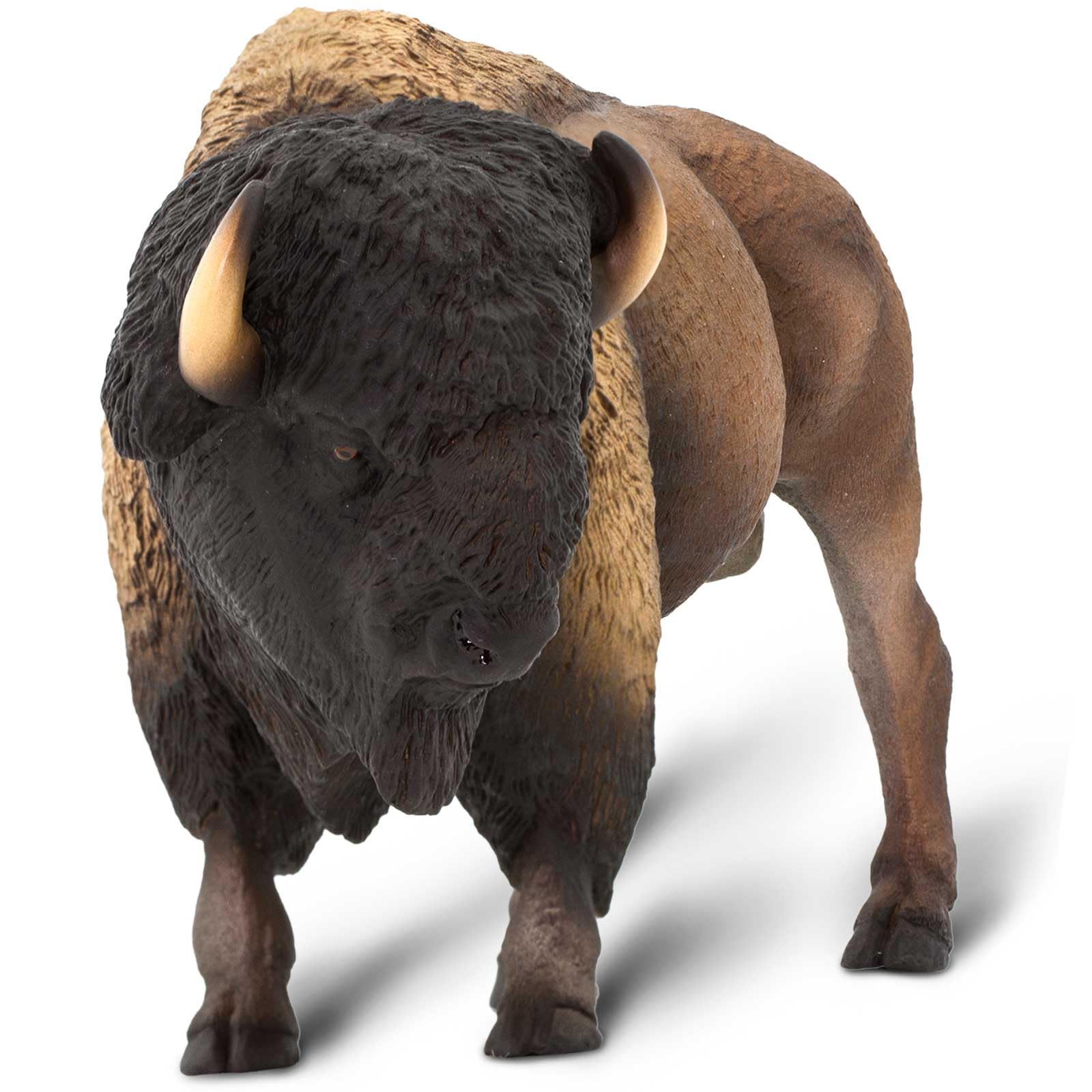 Safari Ltd. Bison Figurine - Detailed 8.25" Plastic Model Figure - Fun Educational Wildlife Play Toy for Boys, Girls & Kids Ages 3+