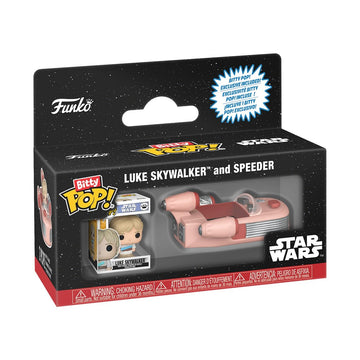 Funko Bitty Pop! Ride: Star Wars - Luke Skywalker and Speeder - Collectable Vinyl Figure - Gift Idea - Official Merchandise - Toys for Kids & Adults