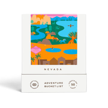 Nevada Adventure Bucket List - 50 Scratch-Off Cards for Outdoor Activities, Tourist Attractions, and Road Trips - Reach International Outfitters Guide