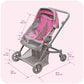 Badger Basket Voyage Twin Carriage Doll Stroller for 18 to 20-Inch Dolls with Rotating Pram Handle and Storage Features - Perfect for Little Mommies