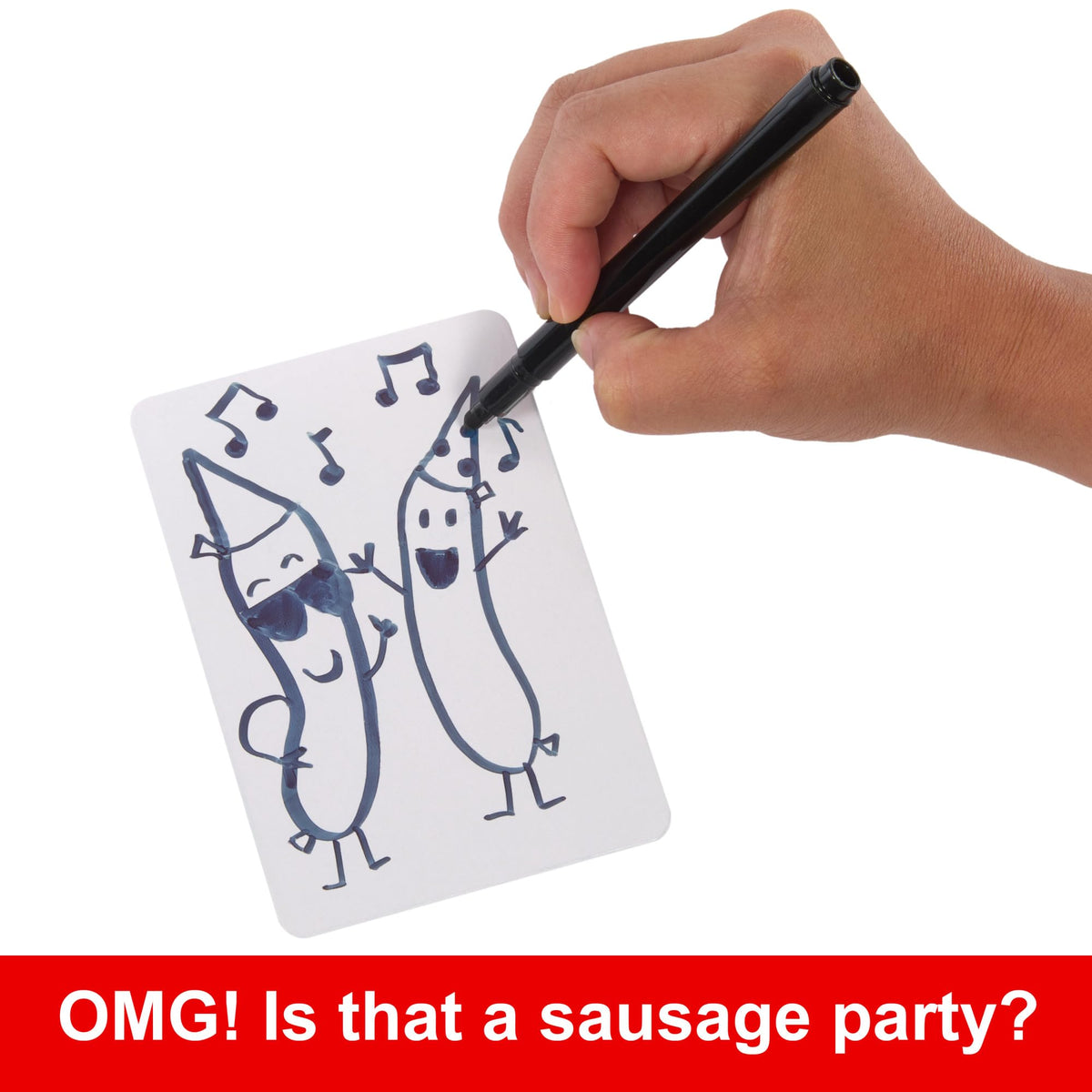 Mattel Games Pictionary Adults Only Party Drawing Game with Silly Sketches & NSFW Clue Cards, Boards, Markers & Sand Timer