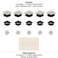 Big Dot of Happiness Disco Grad - 2026 Groovy Graduation Party Centerpiece Sticks - Table Toppers - Set of 15
