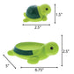 Dollibu Green Sea Turtle Family Animal Bath Squirters 4 Piece Bath Toy Set, Kids Bath Toys for Bathtime & Water Fun, Girls & Boys Floating Cute Animal