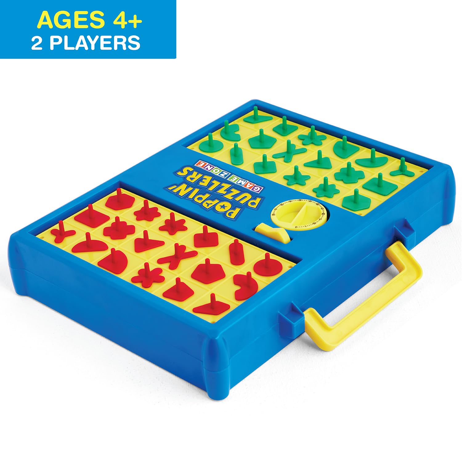 Game Zone Poppin' Puzzlers - Interactive Puzzle Game for 2 Players Ages 4+ - Helps Develop Problem-Solving Skills and Fine Motor Skills - Perfect