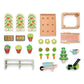 Tender Leaf Toys - Greenhouse Garden Set - 28 Pcs Natural Gardening Miniature Pretend Play Set, Wooden Harvest Farm Toys - Inspires Endless