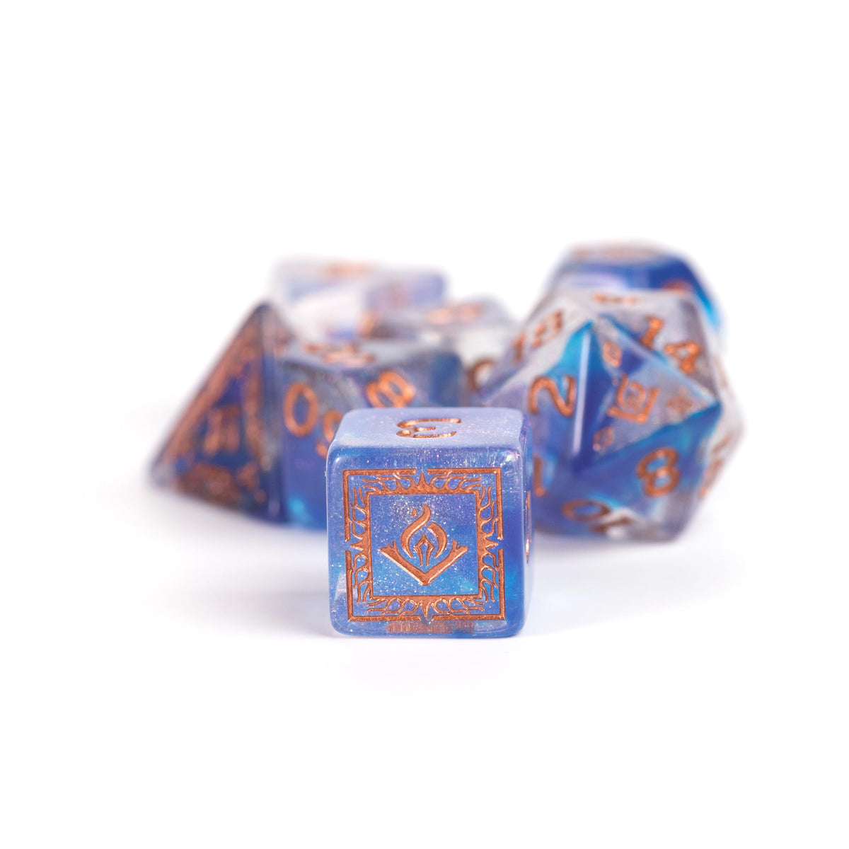 D&D Adventure Dice (Wizard Class: Blue)