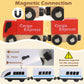 JugueteLand 104 Pcs Wooden Train Set for Toddlers, Magnetic Trains with Track for Kids Ages 3-6, Compatiable with Major Brands, Construction Railway