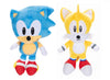 JAKKS Pacific Sonic The Hedgehog 9" Plush 2-Pack, Sonic & Tails Collectible Stuffed Toy