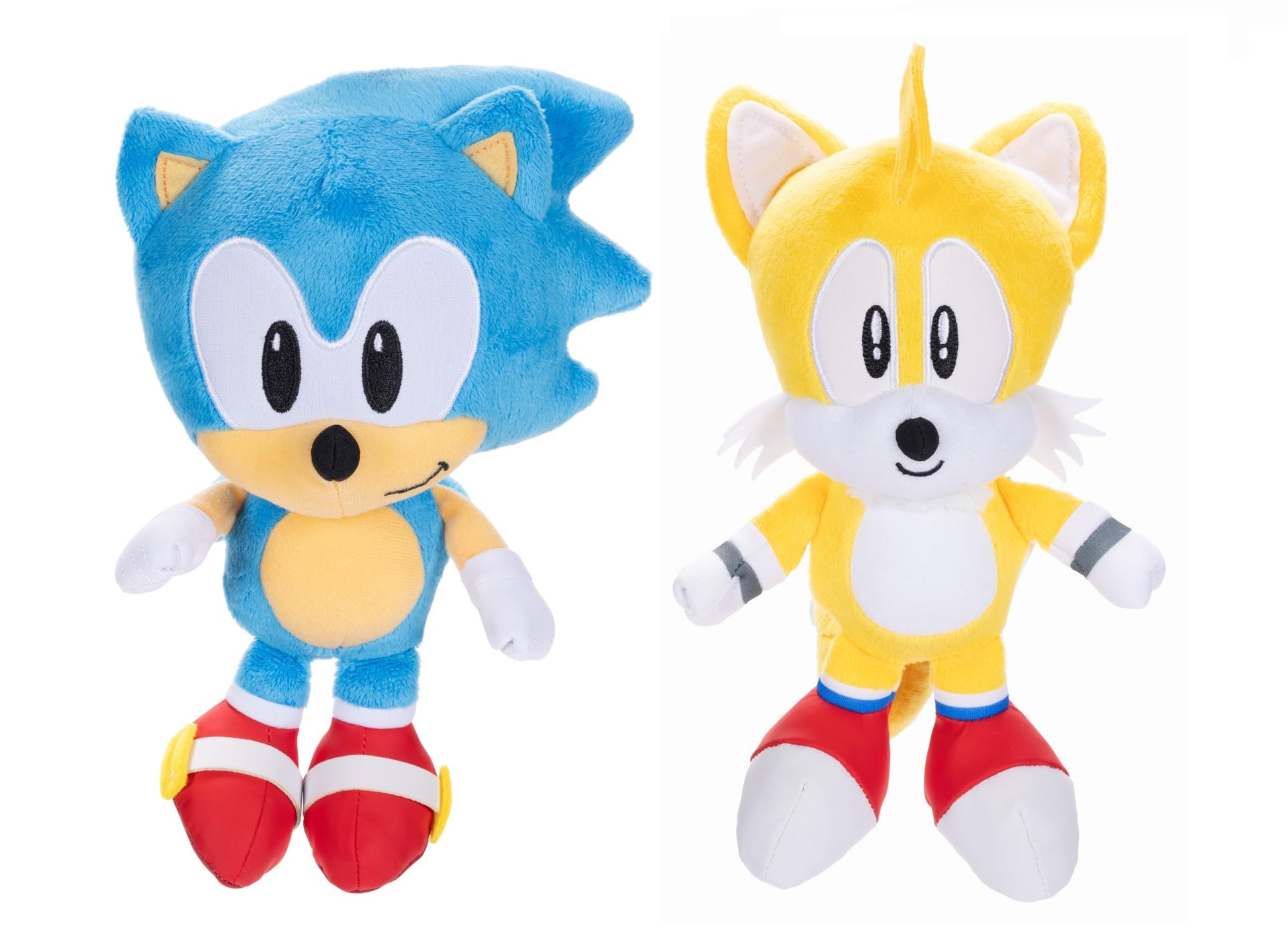JAKKS Pacific Sonic The Hedgehog 9" Plush 2-Pack, Sonic & Tails Collectible Stuffed Toy