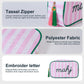 Eccentfit 2 Pack Mahjong Dice Pouch and Mahjong Tiles Bag with MAHJ Embroidery, Premium Club Member Gift & Tournament Prize Organizer- [Pink] Travel