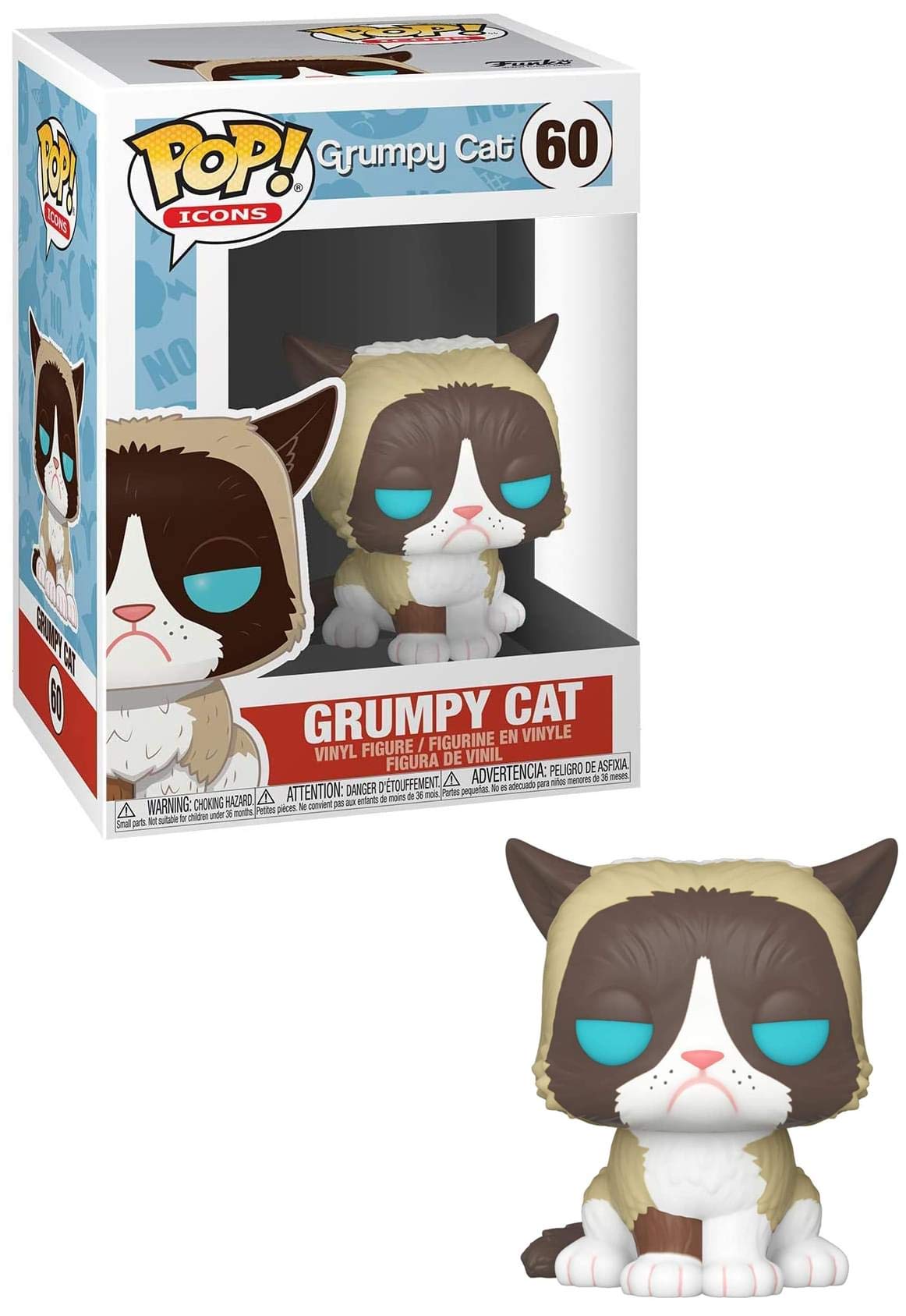 Funko Your Favorite Grumpy Cat, Stylized as a Pop! Vinyl from, Multicolor (34107)