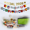 2026 Soccer Watch Party Decorations, GOAL 2026 Banner Set with 15 Country Flags, Soccer Game Day TV Wall Decor for Living Room, Office, Home Party