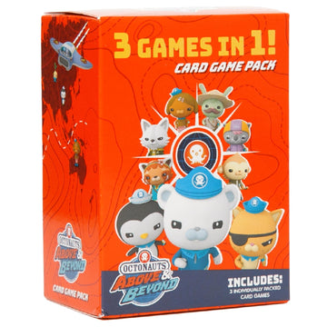 Mighty Mojo Octonauts Kids Classic Card Games - Memory Game, Go Fish & Old Maid Fun Family Game for Boys and Girls Party Toys Night - Three Total