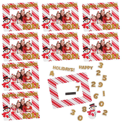 Dated Happy Holidays Picture Frame Craft Kit -12 - Crafts for Kids and Fun Home Activities