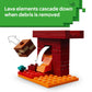 LEGO Minecraft The Nether Lava Battle Toy and Playset - Building Minecraft Toy for Kids, Ages 6+ - Alex, Wither Skeleton, Blaze and Strider Figures