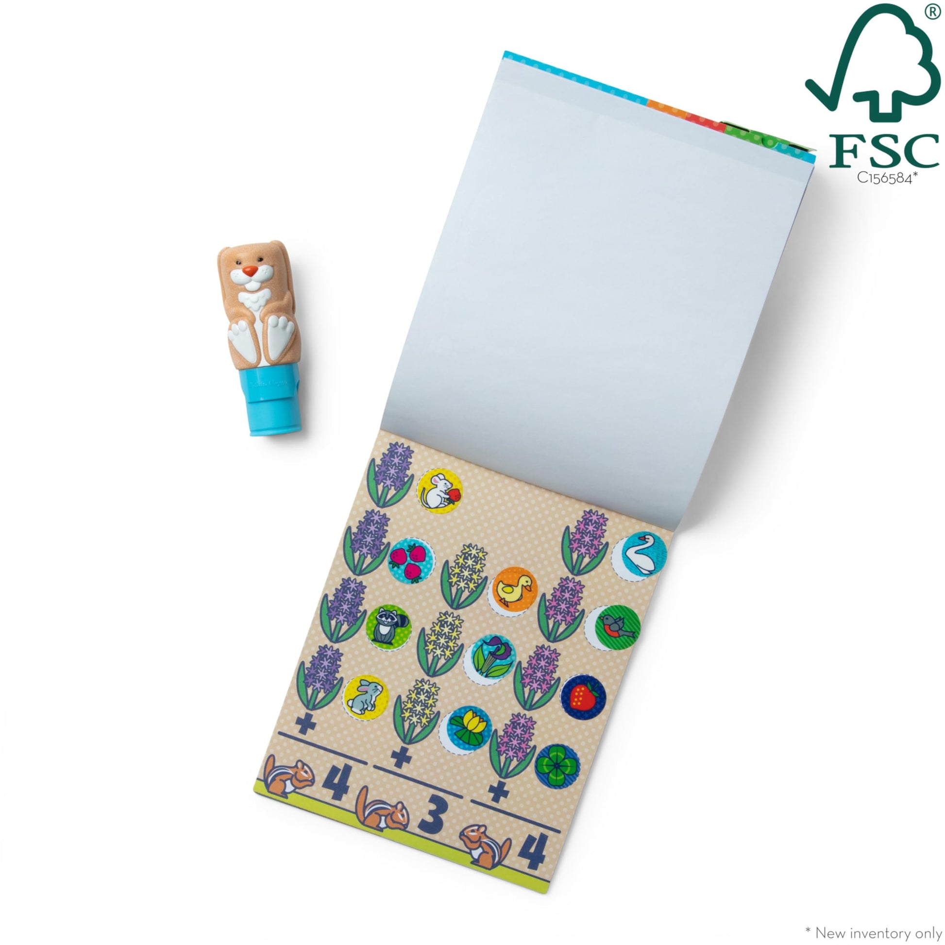 Melissa & Doug Bunny Sticker Activity Pad & Stamper Book, 1 EA