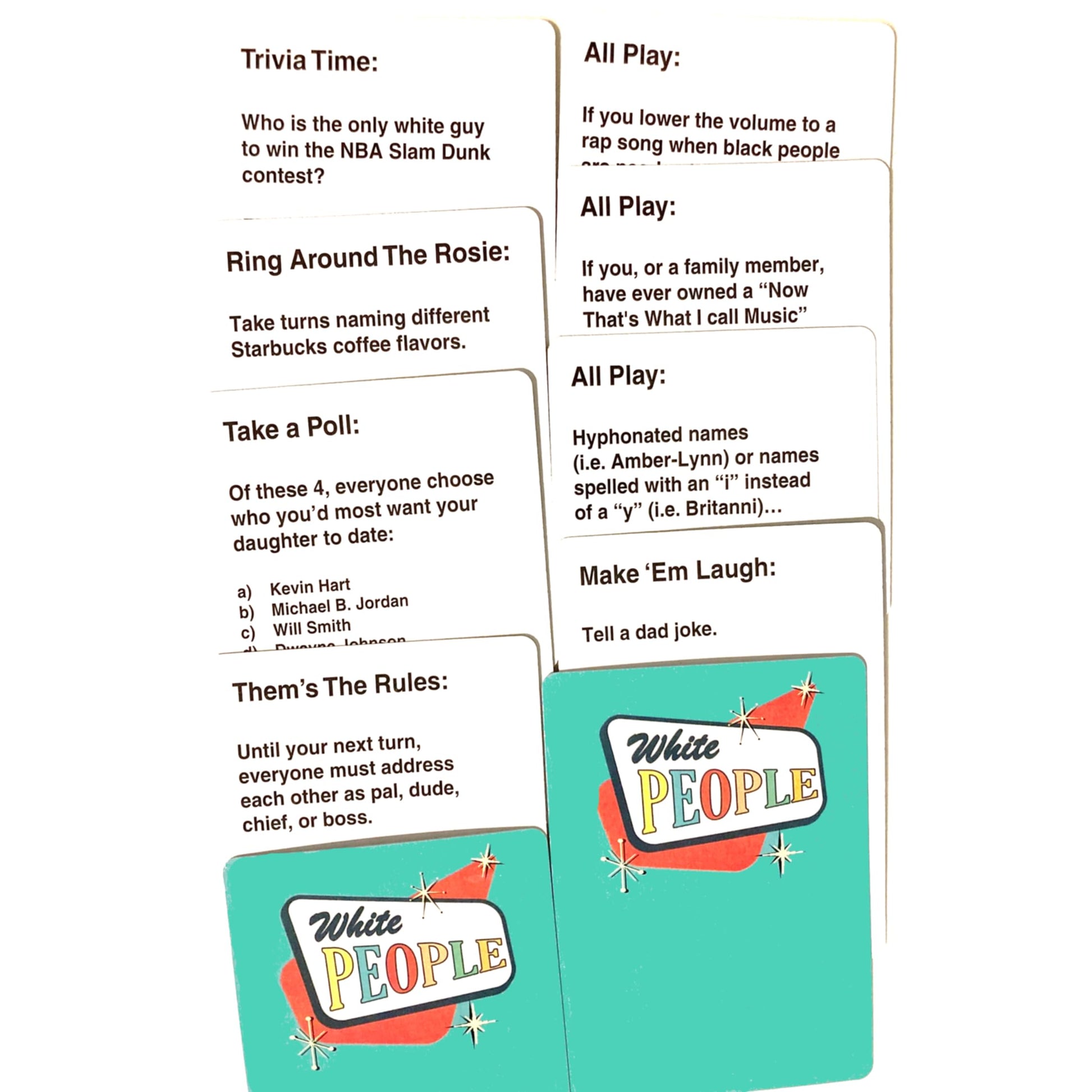Whyte People The Game - Funny White Elephant Xmas Secret Santa Gift - Gag Gift - Americas Favorite Party Game