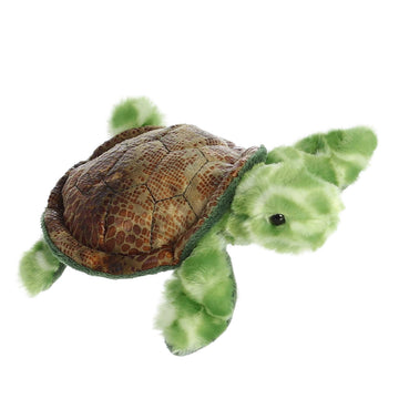 Aurora® Adorable Mini Flopsie™ Splish Sea Turtle™ Stuffed Animal - Mini Companions Ready for Playful Adventures - for Kids All Ages, Toddlers, Adults