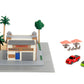 Fast & Furious Toretto's Market & Cafe Nanoscene & 2 1.65" Die-cast Cars, Toys for Kids and Adults