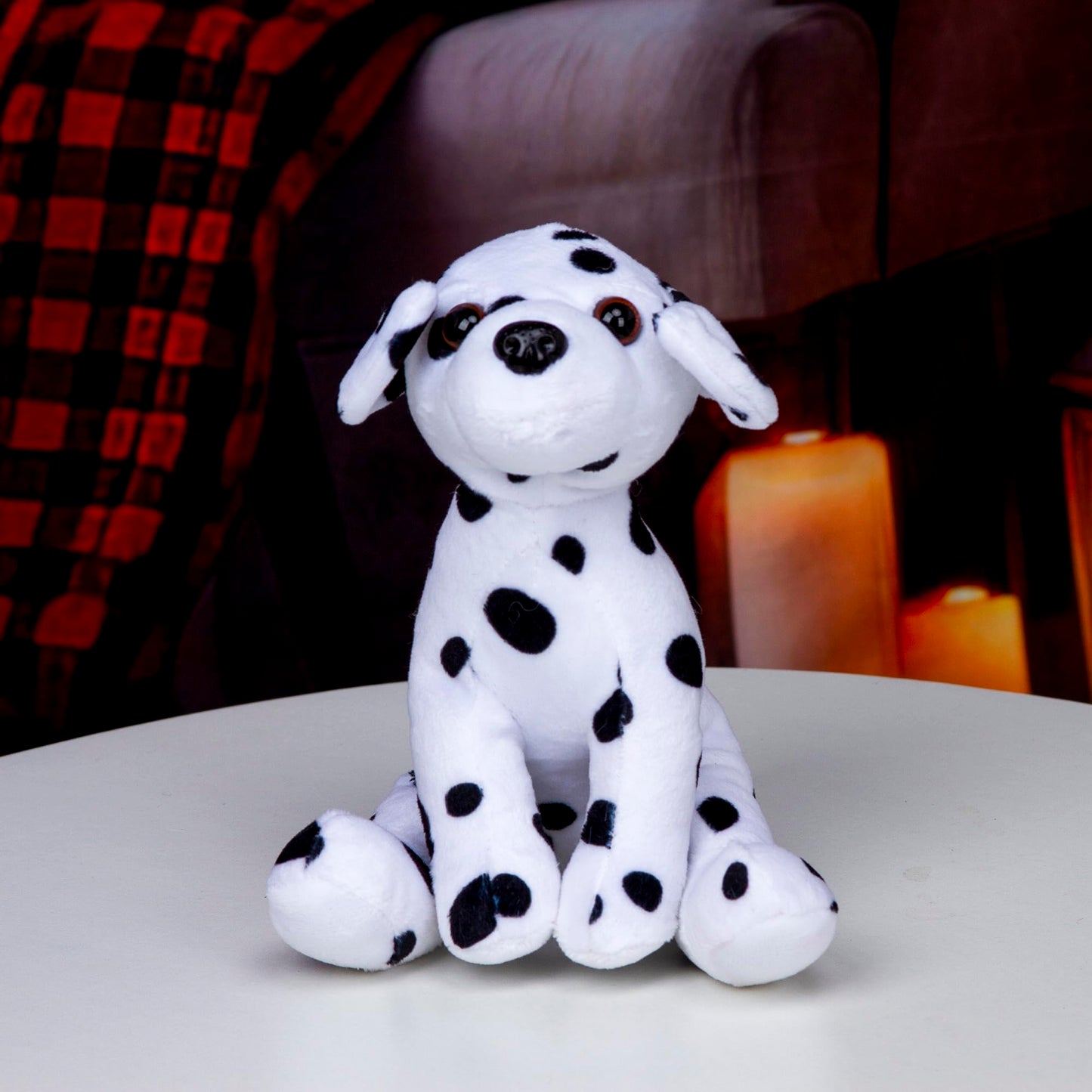 Plushland Pawpal Paw Pal Stuffed Animal Teddy Bear Toys Puppy Dog 8", Birthday Holiday Halloween Christmas Bone Best Friend (Dalmatian)